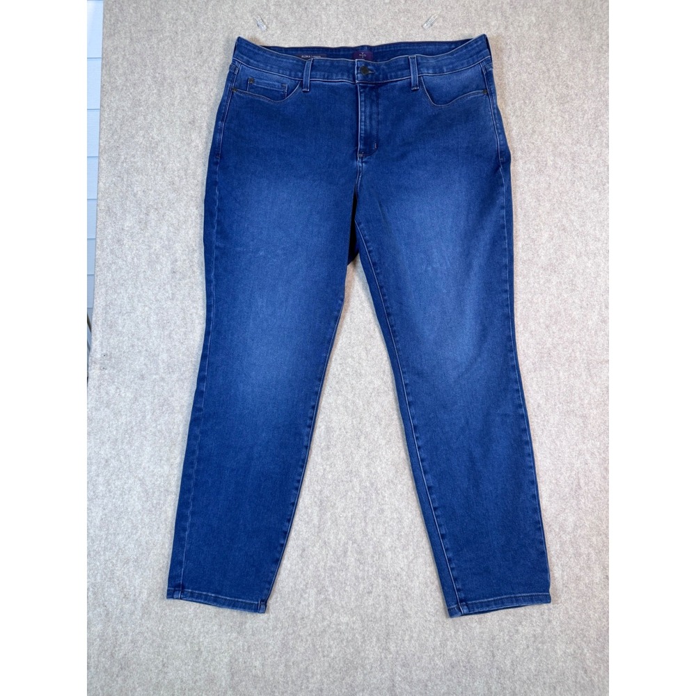 P24. NYDJ Alina Legging Jeans Womens 16W Medium Wash Blue Lift Tuck Skinny Denim